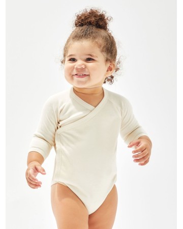 BABY LONG SLEEVE KIMONO BODYSUIT  MABZ60