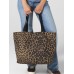 LEOPARD PRINT CARRYALL TOTE BAG BG194 LEOPARD PRINT CARRYALL TOTE BAG BG194
