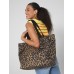 LEOPARD PRINT CARRYALL TOTE BAG BG194 LEOPARD PRINT CARRYALL TOTE BAG BG194