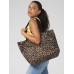 LEOPARD PRINT CARRYALL TOTE BAG BG194 LEOPARD PRINT CARRYALL TOTE BAG BG194