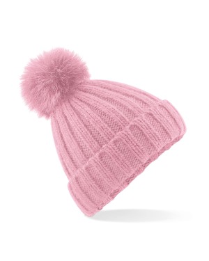 VERBIER FUR POP POM CHUNKY BEANIE B413