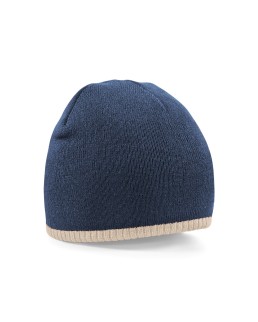 TWO-TONE KNITTED HAT 100%ACRIL