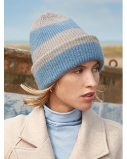 COLOUR BLOCK BEANIE  B391R