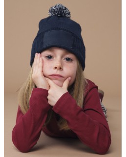 BERRETTO CON TOPPA SNOWSTAR PER BAMBINI  B443B