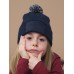 BERRETTO CON TOPPA SNOWSTAR PER BAMBINI  B443B