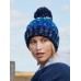 CORKSCREW POM POM BEANIE B486