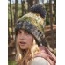CORKSCREW POM POM BEANIE B486