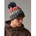 CORKSCREW POM POM BEANIE B486