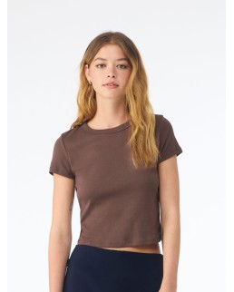 WOMEN'S MICRO RIB BABY TEE  BE1010