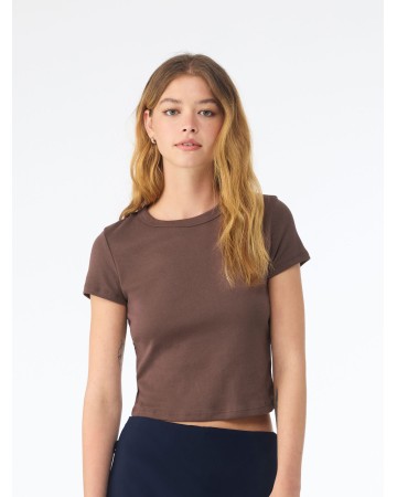 WOMEN'S MICRO RIB BABY TEE  BE1010