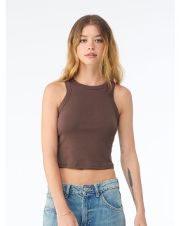 WOMEN'S MICRO RIB RACER TANK  BE1019