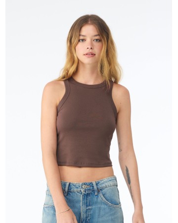 WOMEN'S MICRO RIB RACER TANK  BE1019
