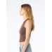 WOMEN'S MICRO RIB RACER TANK  BE1019