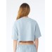 WOMEN'S HEAVYWEIGHT WASHED CROPPED TEE  BE6882GD