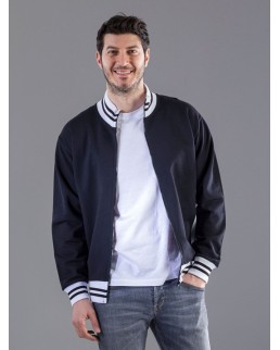 SWEAT FULL ZIP BICOLOR MI807