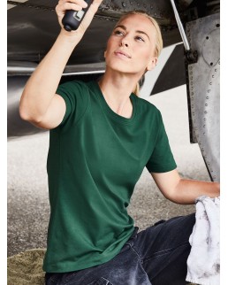 LADIES' BIO STRETCH-T WORK - SOLID  JN1801