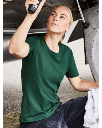 LADIES' BIO STRETCH-T WORK - SOLID  JN1801