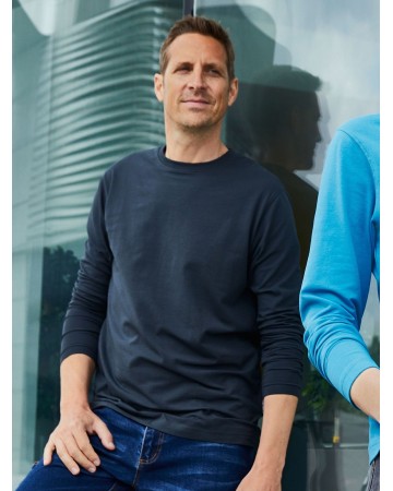MEN'S BIO STRETCH-LONGSLEEVE WORK - SOLID  JN1804