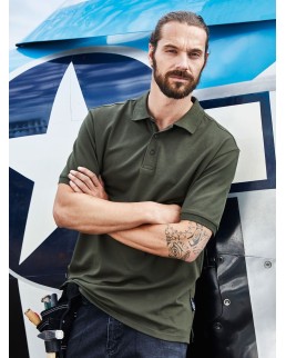 MEN'S BIO STRETCH-POLO WORK - SOLID  JN1806