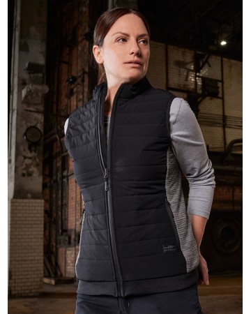 LADIES' PADDED HYBRID VEST  JN1863