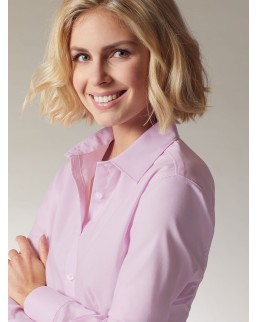 LADIES' SHIRT LONGSLEEVE MICRO-TWILL  JN681