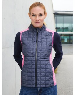 LADIES' KNITTED HYBRID VEST  JN739