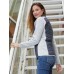 LADIES' KNITTED HYBRID JACKET  JN741