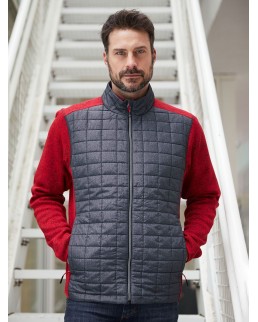 MEN'S KNITTED HYBRID JACKET  JN742