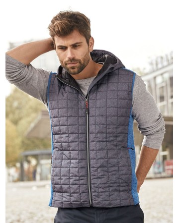 MEN'S KNITTED HYBRID VEST  JN768