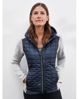 LADIES' KNITTED HYBRID JACKET  JN771