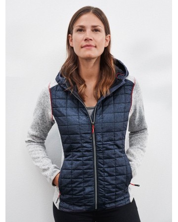 LADIES' KNITTED HYBRID JACKET  JN771