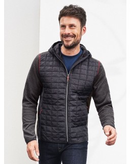 MEN'S KNITTED HYBRID JACKET  JN772