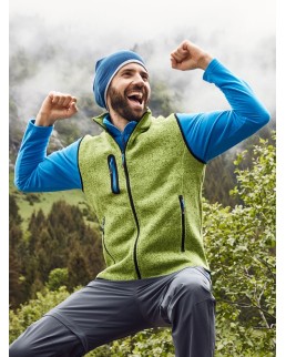 MEN'S KNITTED FLEECE VEST  JN774