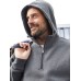 BIO WORKWEAR HALF ZIP HOODY  JN839