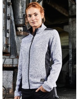 LADIES' KNITTED WORKWEAR FLEECE JACKET - STRONG  JN861