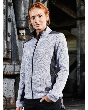 LADIES' KNITTED WORKWEAR FLEECE JACKET - STRONG  JN861