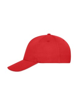 5 PANEL SANDWICH CAP BIO COTTON  MB6238