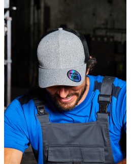 6 PANEL MESH CAP MELANGE  MB6244