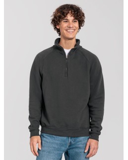 ICONIC PREMIUM ZIP NECK SWEAT  FR622880