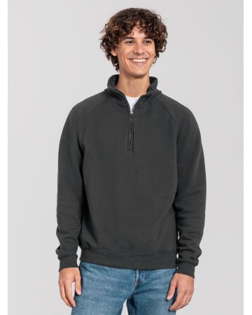 ICONIC PREMIUM ZIP NECK SWEAT  FR622880