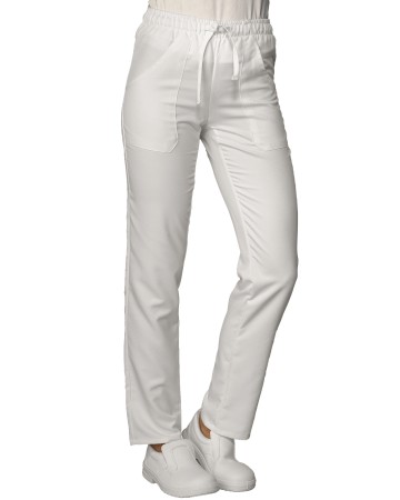 PANTALONE C/ELASTICO BIANCO OEKO-TEX® STANDARD 100 CERTIF N. 25CX00077 CL II CENTROCOT - ISACCO 044000-OEKO