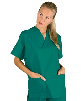 CASACCA COLLO A V VERDE CHIRURGIA 3XL UNISEX OEKO-TEX® STANDARD 100 CERTIF N. 25CX00077 C  - ISACCO 045200A-OEKO