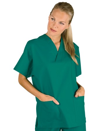 CASACCA COLLO A V VERDE CHIRURGIA 3XL UNISEX OEKO-TEX® STANDARD 100 CERTIF N. 25CX00077 C  - ISACCO 045200A-OEKO