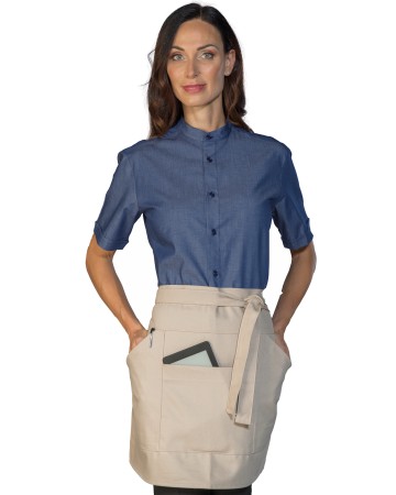 GREMBIULE CRETA CM 70X46 CON TASCA CENTRALE - ISACCO 086886