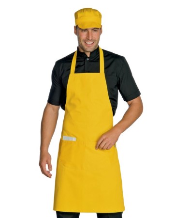 GREMBIULE PETTORINA CM 70X90 CON TASCA ARROTONDATA - ISACCO 087014