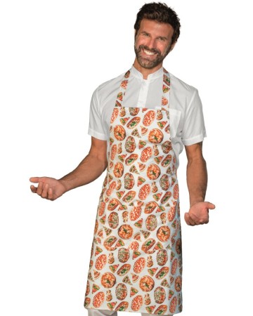 GREMBIULE PETTORINA CM 70X90 CON TASCA ARROTONDATA - ISACCO 087024