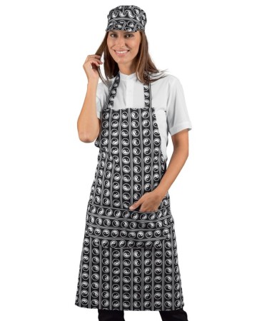 GREMBIULE PETTORINA CM 70X90 CON TASCA ARROTONDATA - ISACCO 087031