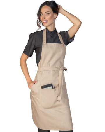 GREMBIULE CRETA CM 70X46 CON TASCA CENTRALE - ISACCO 087486