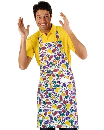 GREMBIULE PETTORINA CM 70X90 CON TASCA ARROTONDATA - ISACCO 087950