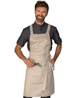 GREMBIULE CRETA CM 70X46 CON TASCA CENTRALE - ISACCO 088786